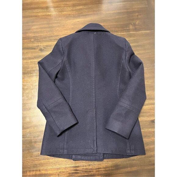 J.Crew navy coat cashmere by Nello Gori - Picture 6 of 13